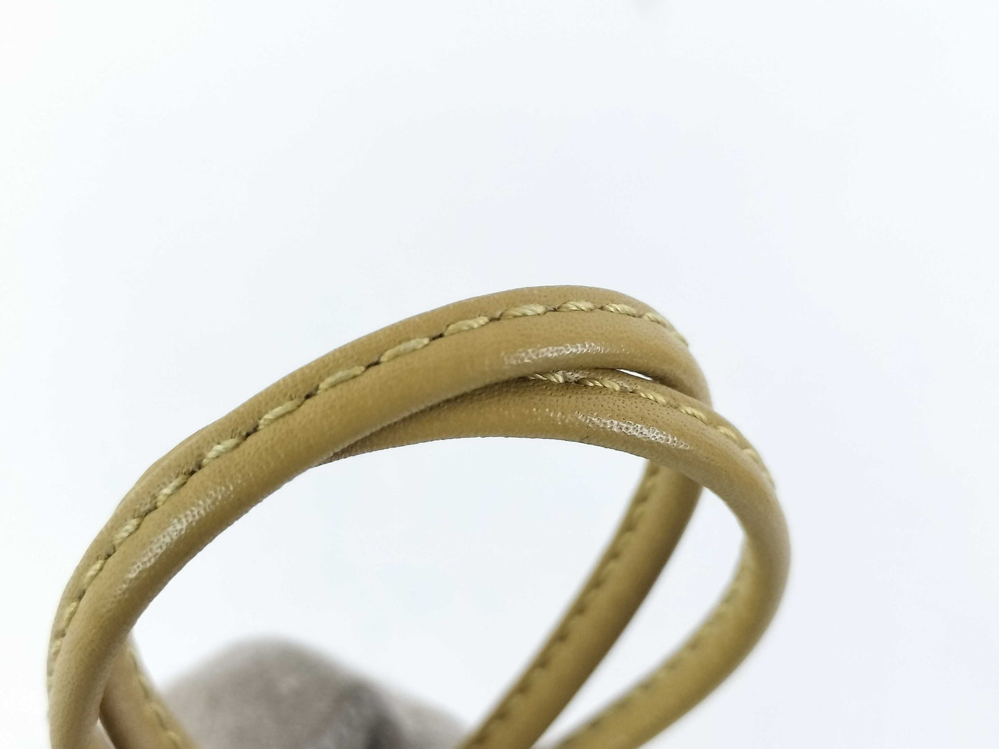 BOTTEGA VENETA Bottega The Pouch Shoulder Bag in Beige Leather