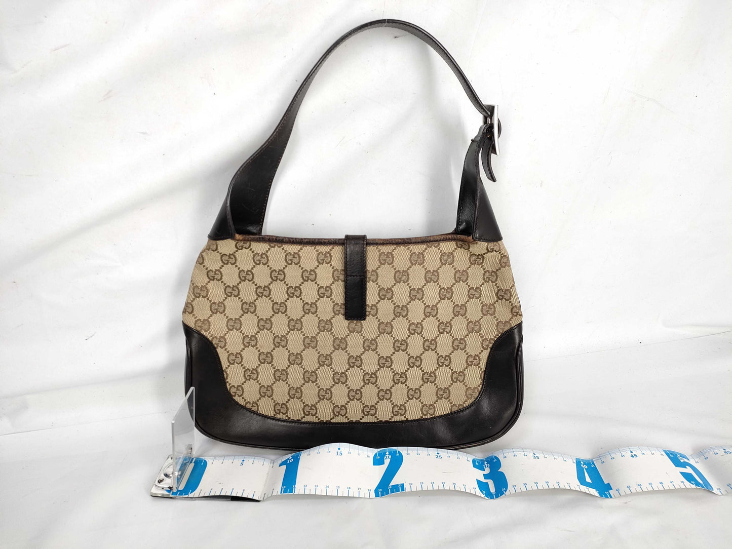 GUCCI GG Canvas Gucci Handbag Jackie Sherry Line GG Canvas Brown Handbag