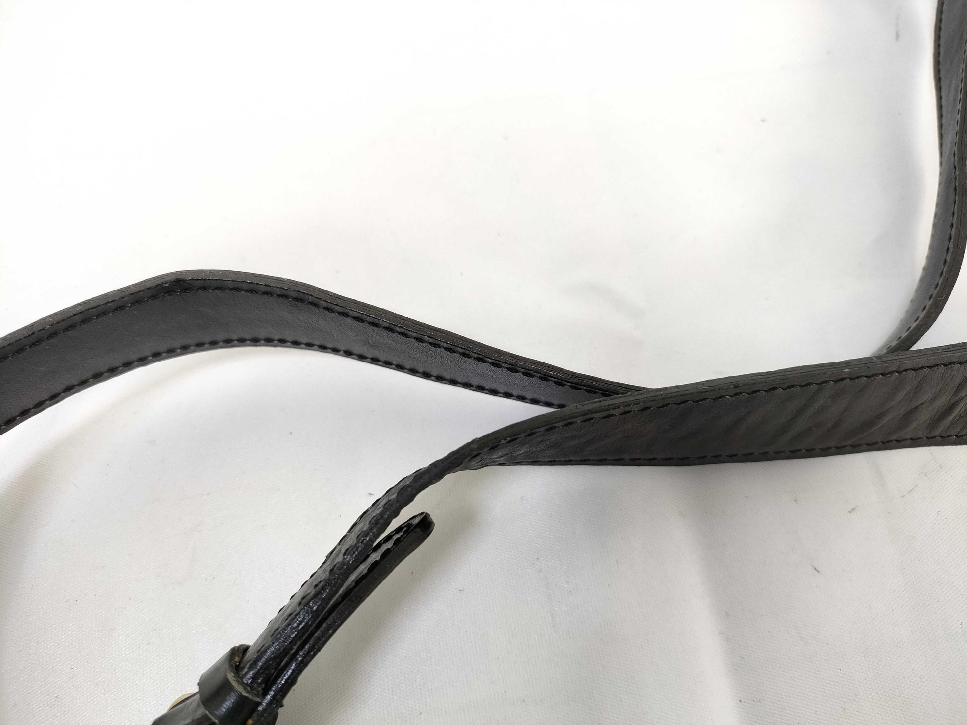 CELINE Shoulder Bag with Horse-Drawn Leather Hardware, Black