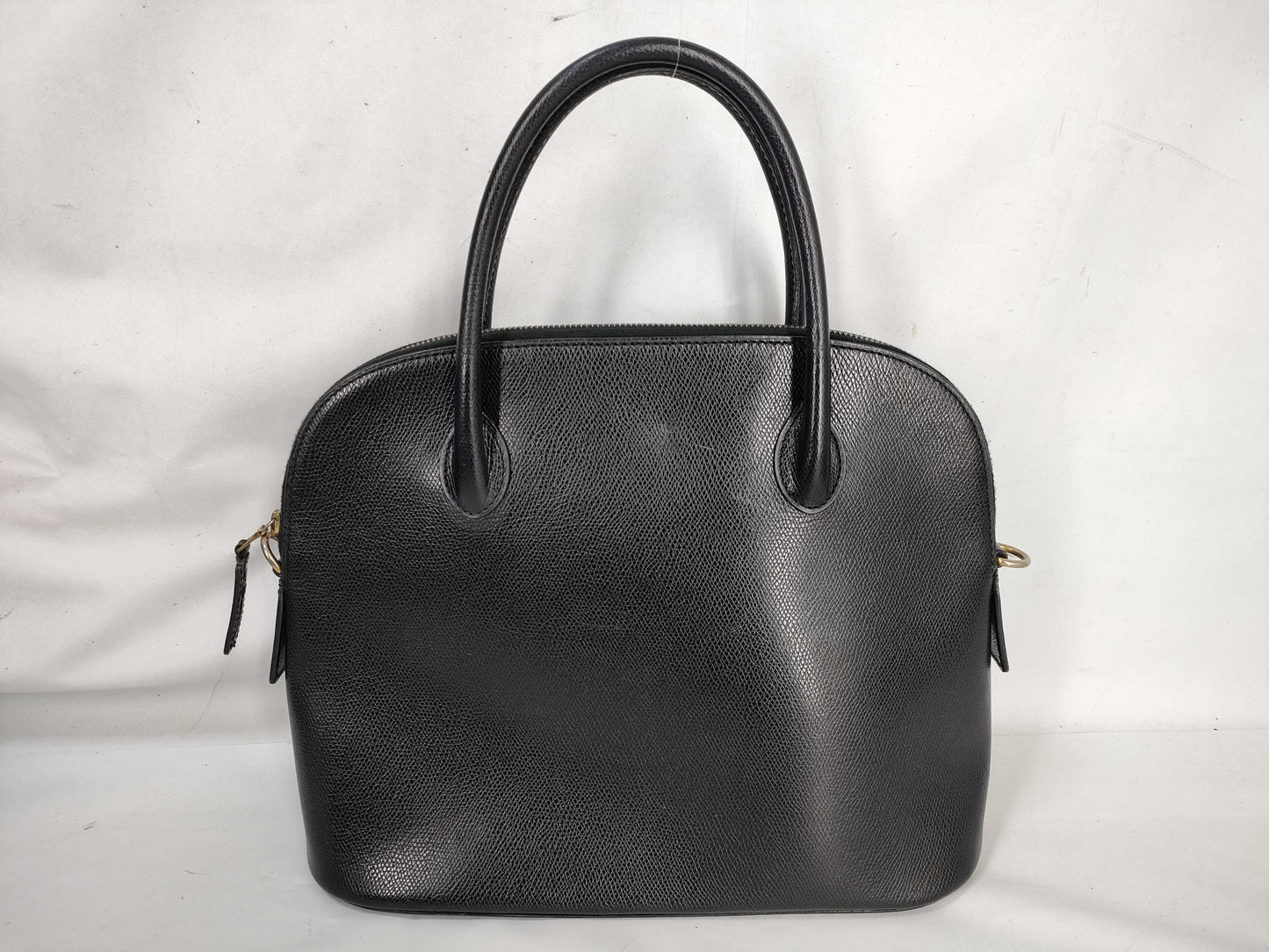 CELINE Dome-Shaped Leather Black Handbag