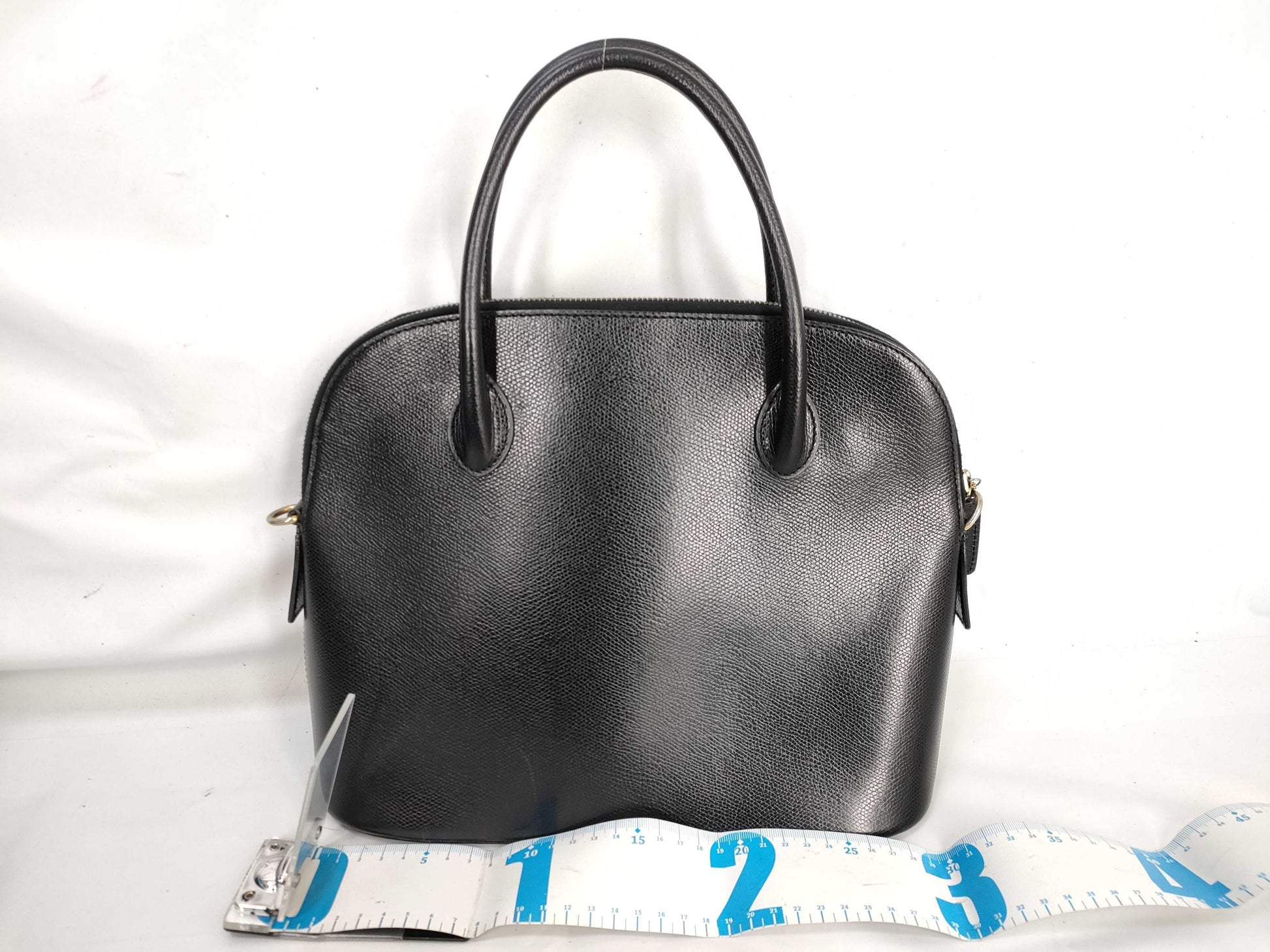 CELINE Dome-Shaped Leather Black Handbag