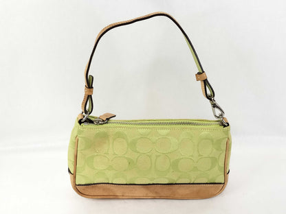 COACH Signature Coach Handbag 6094 Signature Green Handbag