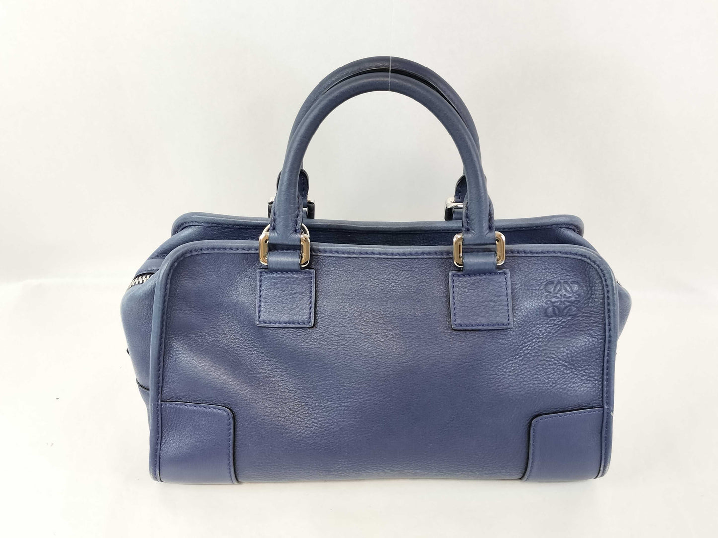 LOEWE Amazona 28 Handbag Leather Navy