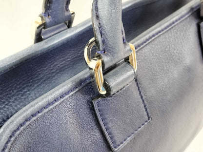 LOEWE Amazona 28 Handbag Leather Navy