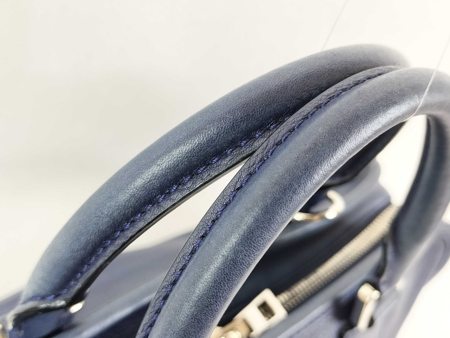 LOEWE Amazona 28 Handbag Leather Navy