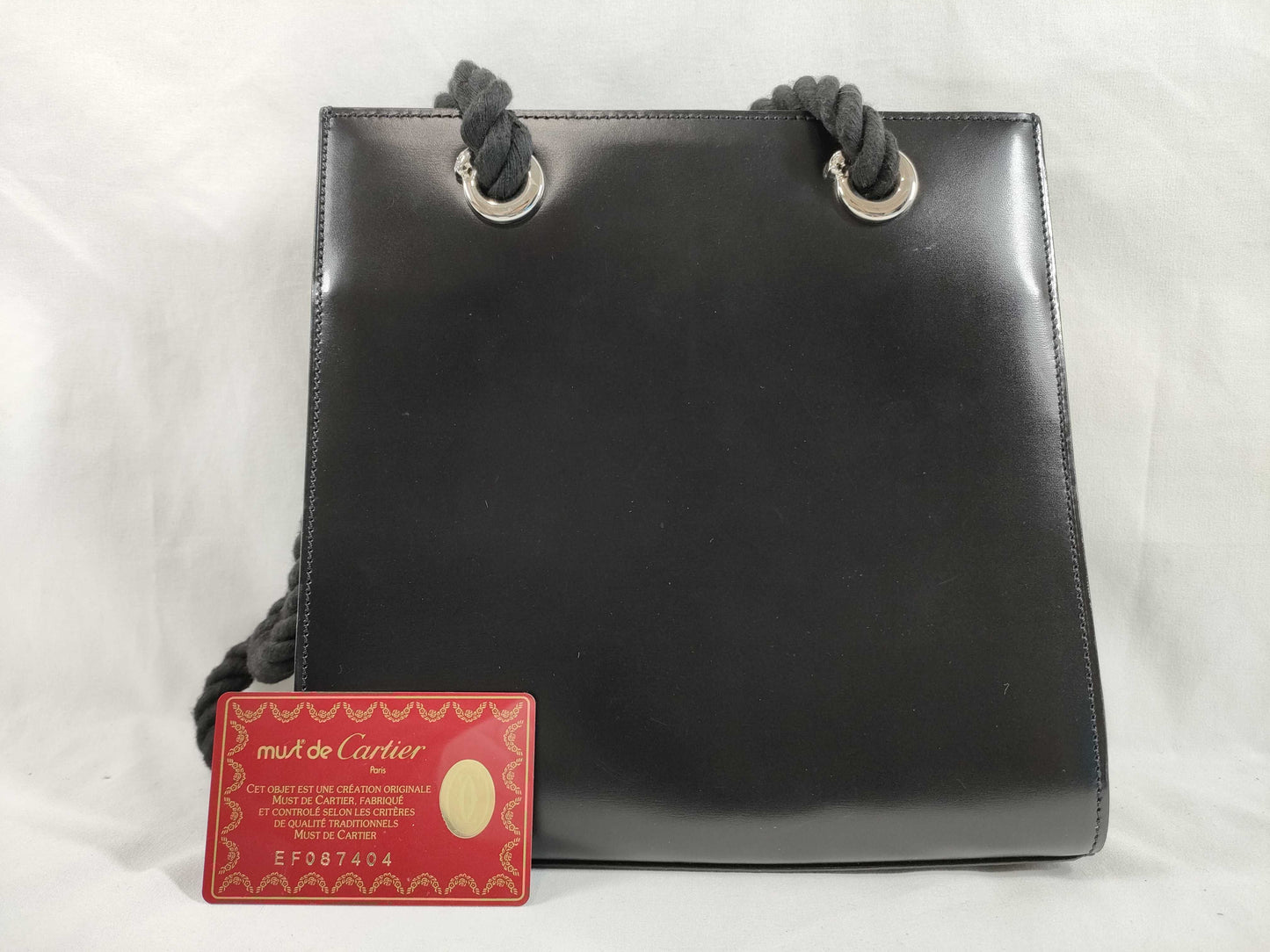 Cartier Panther Leather Black Handbag