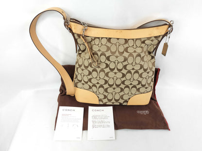 COACH Signature Canvas Shoulder Bag 6346