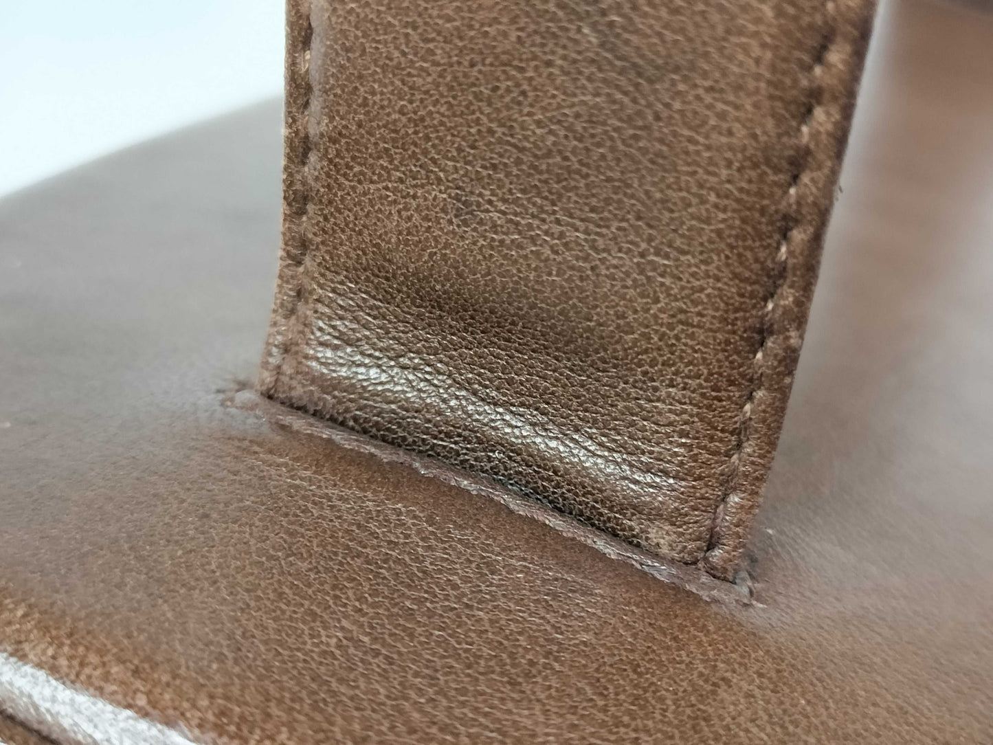 CHANEL Coco Mark Turn Lock Basket Handbag Brown