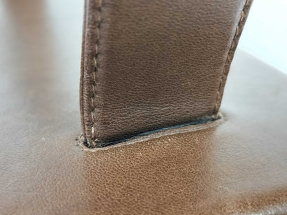 CHANEL Coco Mark Turn Lock Basket Handbag Brown