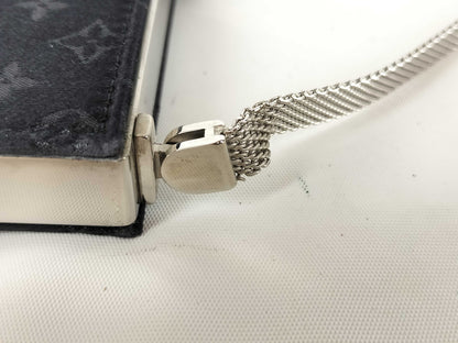 LOUIS VUITTON Monogram Satin Ange MM M92101 Noir Handbag 