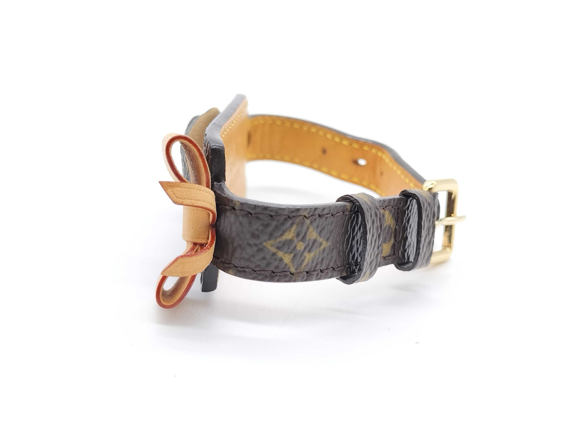 LOUIS VUITTON Monogram? Louis Vuitton Monogram Bracelet Porte Address M92577 Bracelet/Bangle