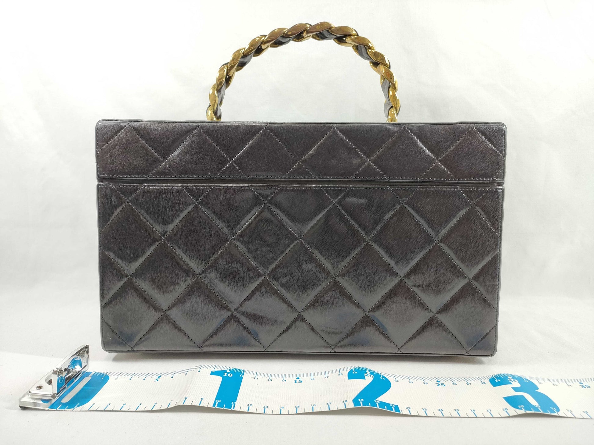 CHANEL Vanity Lamb Black GP Vanity Bag