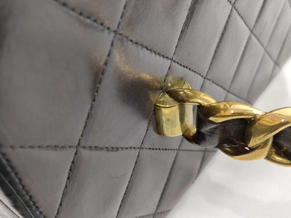 CHANEL Vanity Lamb Black GP Vanity Bag