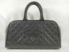CHANEL Coco Mark Boston Bag Caviar Black GP Boston Bag