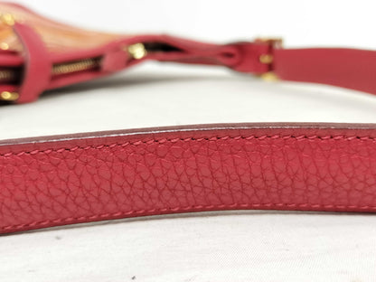 HERMES Trim 35 Vibrato Red with Gold Hardware, 2003 Shoulder Bag