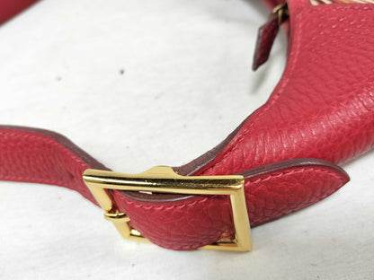 HERMES Trim 35 Vibrato Red with Gold Hardware, 2003 Shoulder Bag