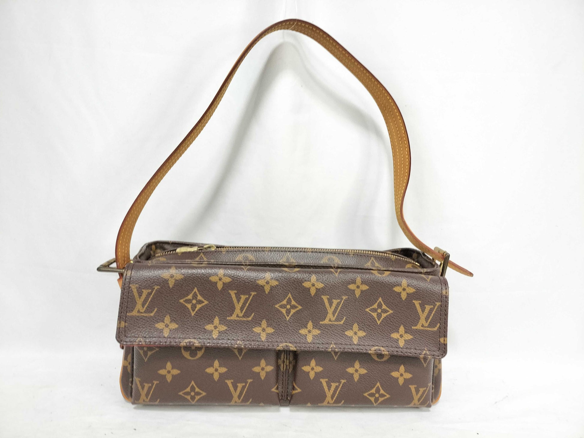 LOUIS VUITTON Monogram Viva Cite MM M51164 AR0094 Brown Shoulder Bag