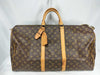 LOUIS VUITTON Monogram Graffiti Keepall 50 M92197 FL0051 Brown Boston Bag