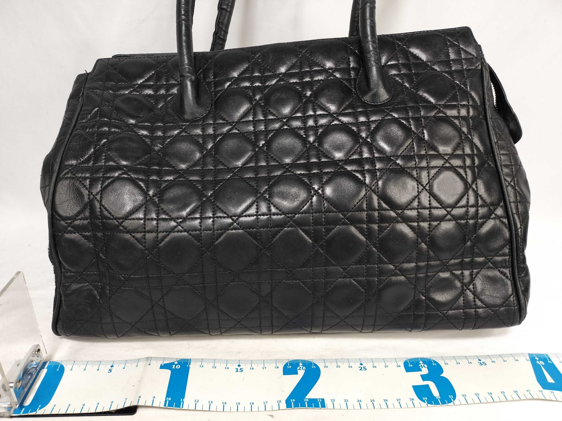 Dior Christian Dior Cannage Leather Tote Bag Black Tote Bag