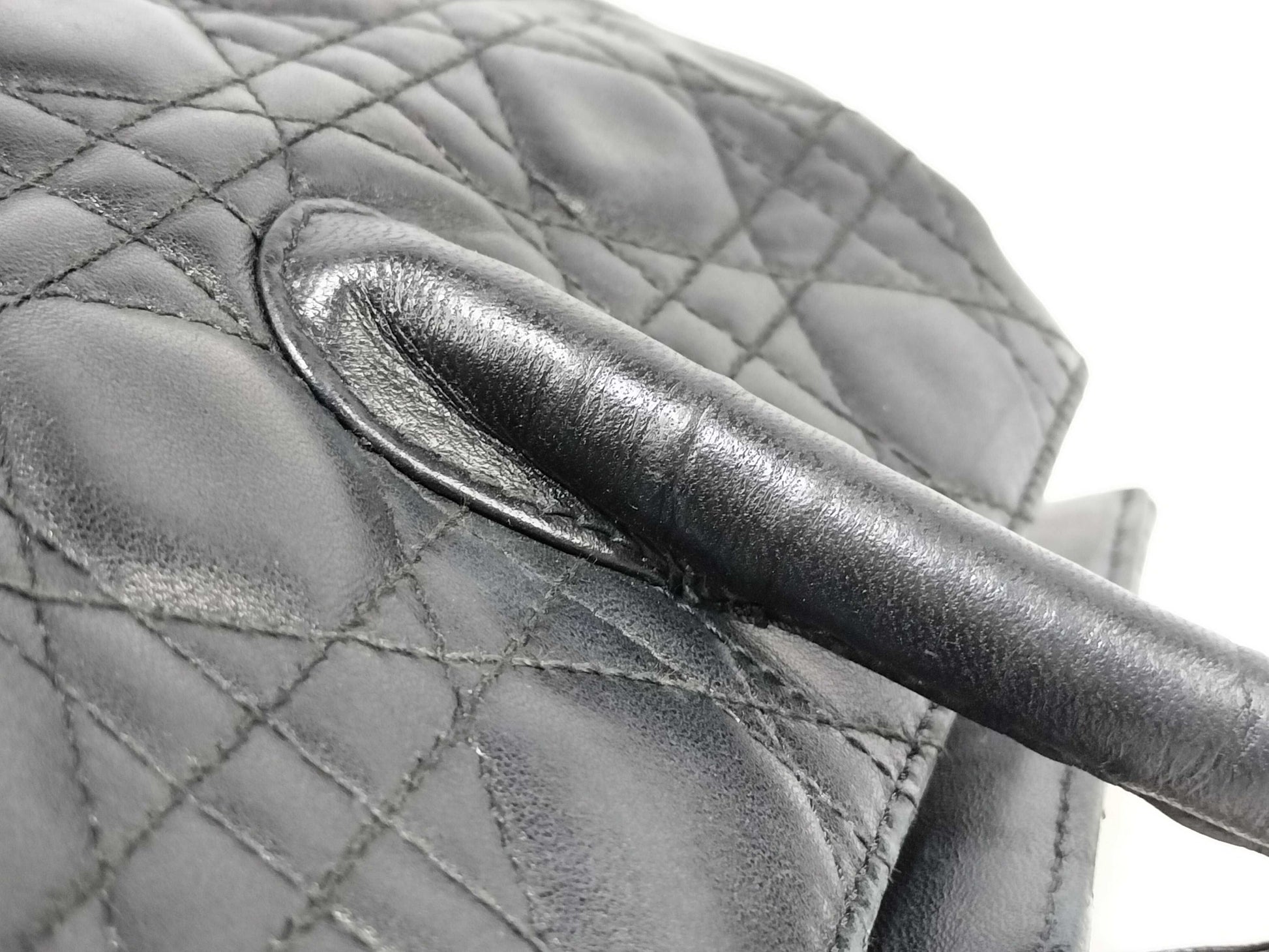 Dior Christian Dior Cannage Leather Tote Bag Black Tote Bag