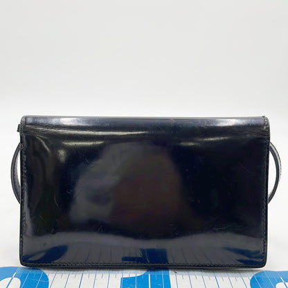 GUCCI GUCCI Shoulder Wallet 369664 Leather Black ST Shoulder Bag