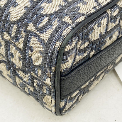 Dior Trotter Lango 22 Shoulder Bag, Oblique Canvas, Navy, 16-BO-0242, Handbag