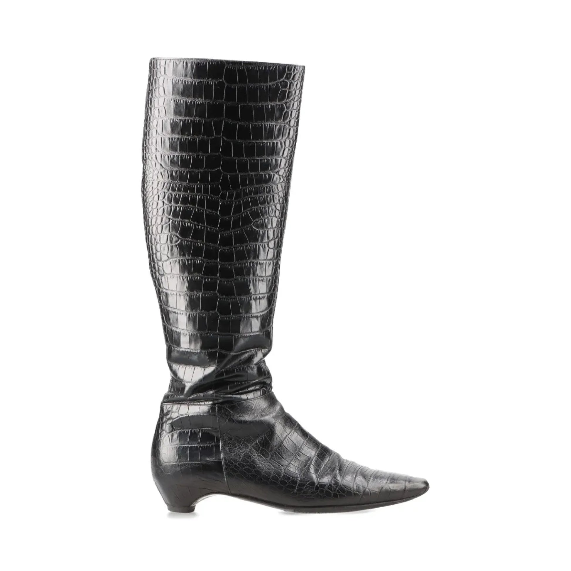 Dior Crocodile Long Boots Size 37 1/2 Other Shoes