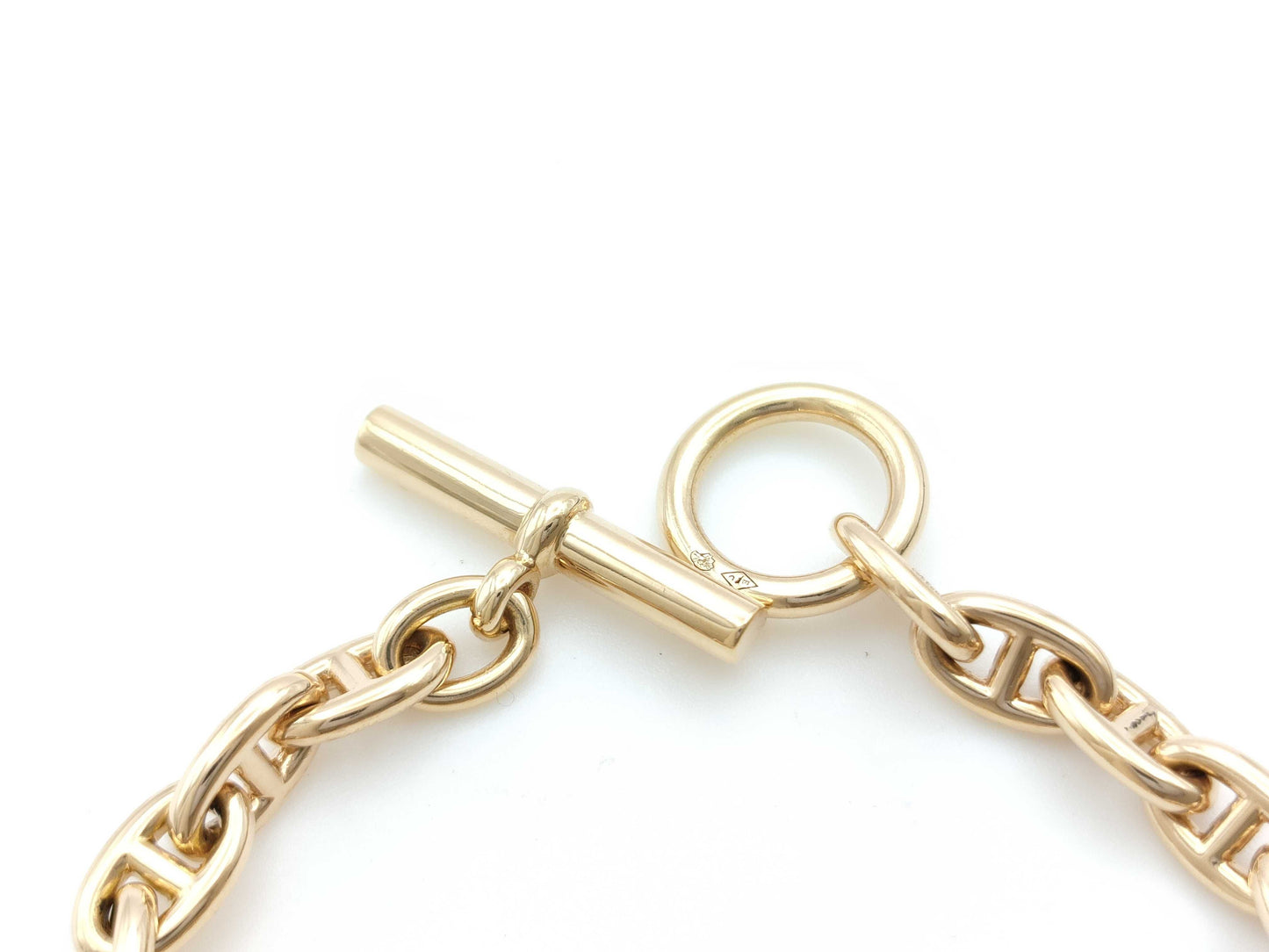 HERMES Chaine d'Ancre TPM 22-link PG Au750 20.3g Bracelet/Bangle 