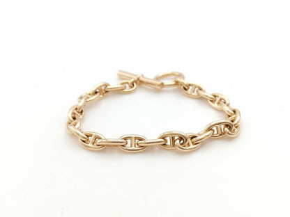 HERMES Chaine d'Ancre TPM 22-link PG Au750 20.3g Bracelet/Bangle 