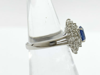 S1.00ct D0.70ct PT900 6.2g Ring 