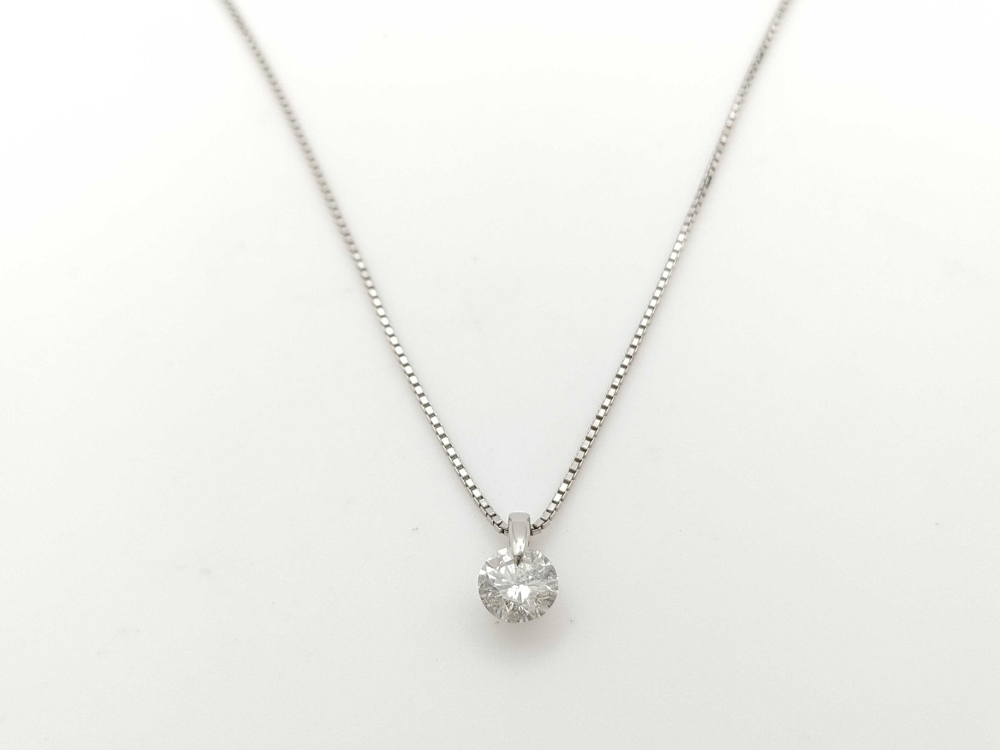 D1.127ct PT900/850 5.3g Necklace 