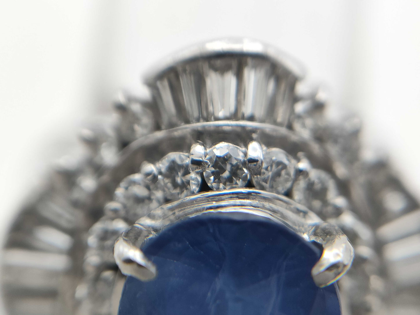 S2.88ct D1.02ct PT900 11.0g Ring 