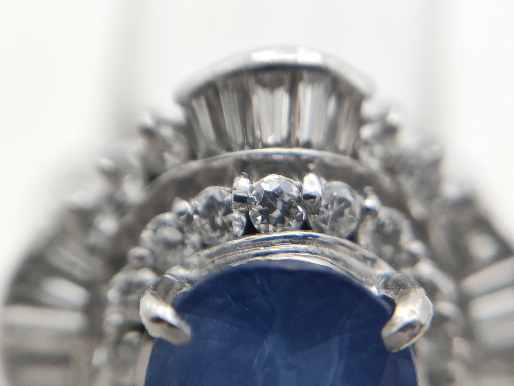 S2.88ct D1.02ct PT900 11.0g Ring 