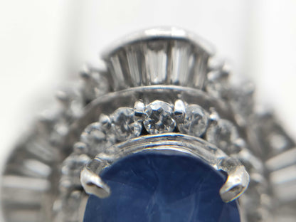 S2.88ct D1.02ct PT900 11.0g Ring 