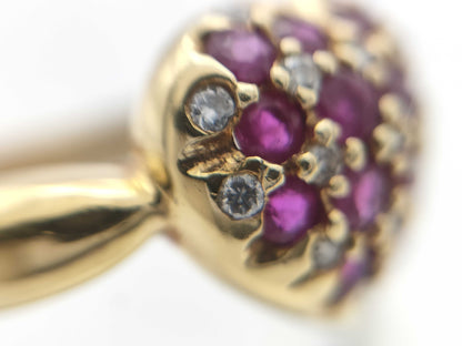 R0.81ct D0.12ct K18 4.2g Ring 