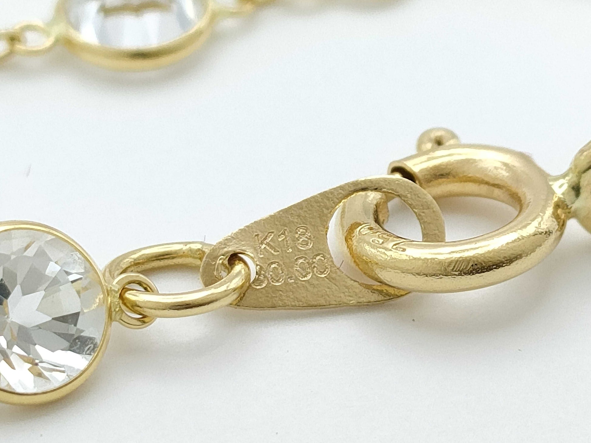 Topaz 30.00ct K18 9.7g Necklace 