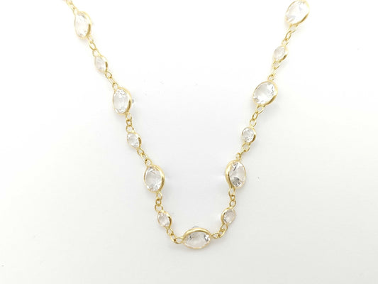 Topaz 30.00ct K18 9.7g Necklace 