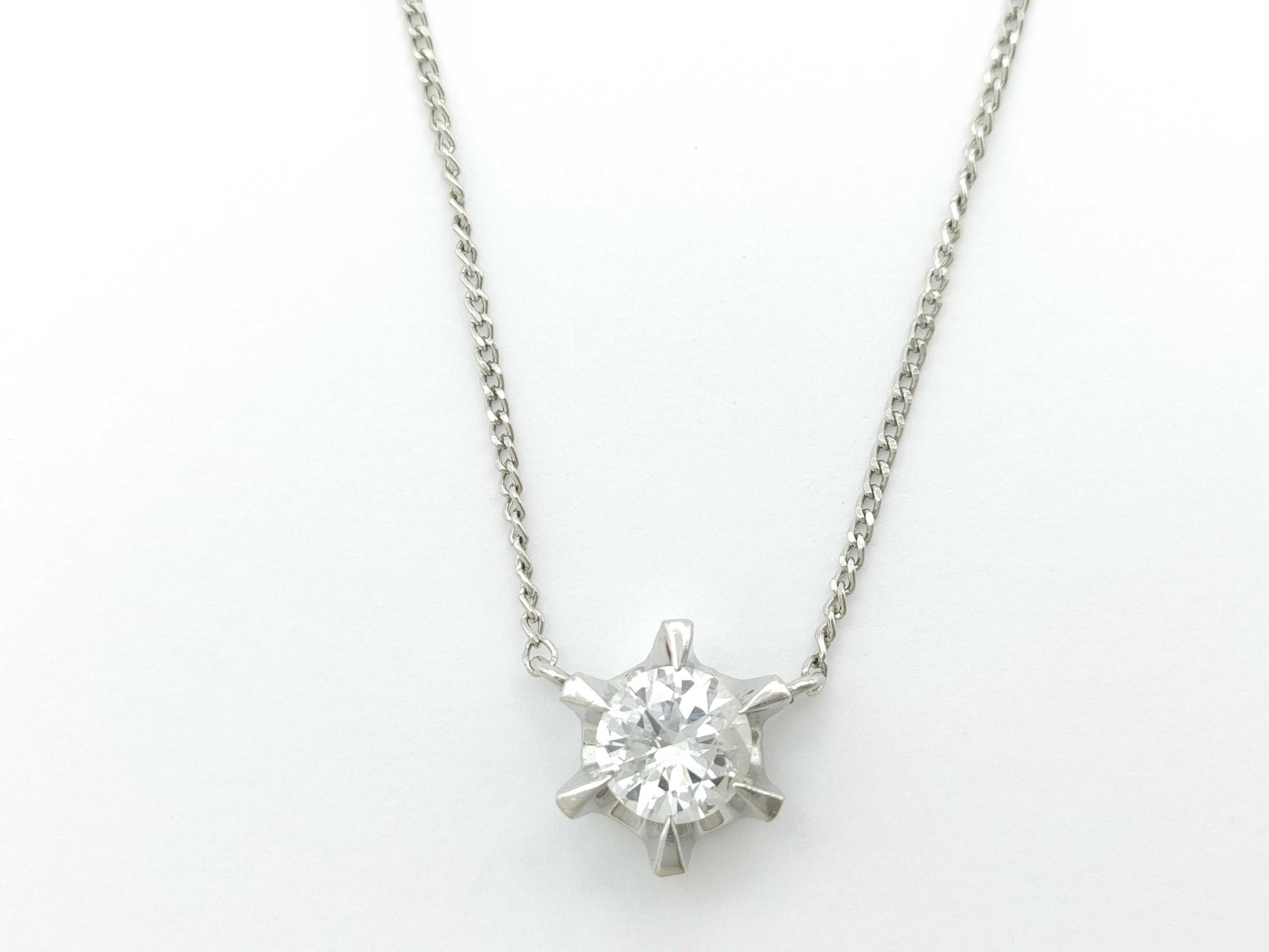 D0.38ct PT900/850 2.7g Necklace 
