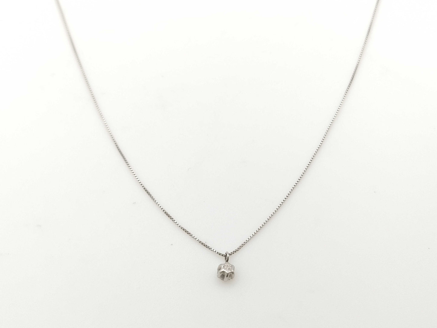 D0.10ct PT900/850 1.1g Necklace 