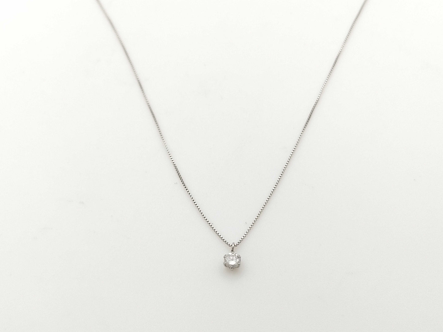 D0.10ct PT900/850 1.1g Necklace 