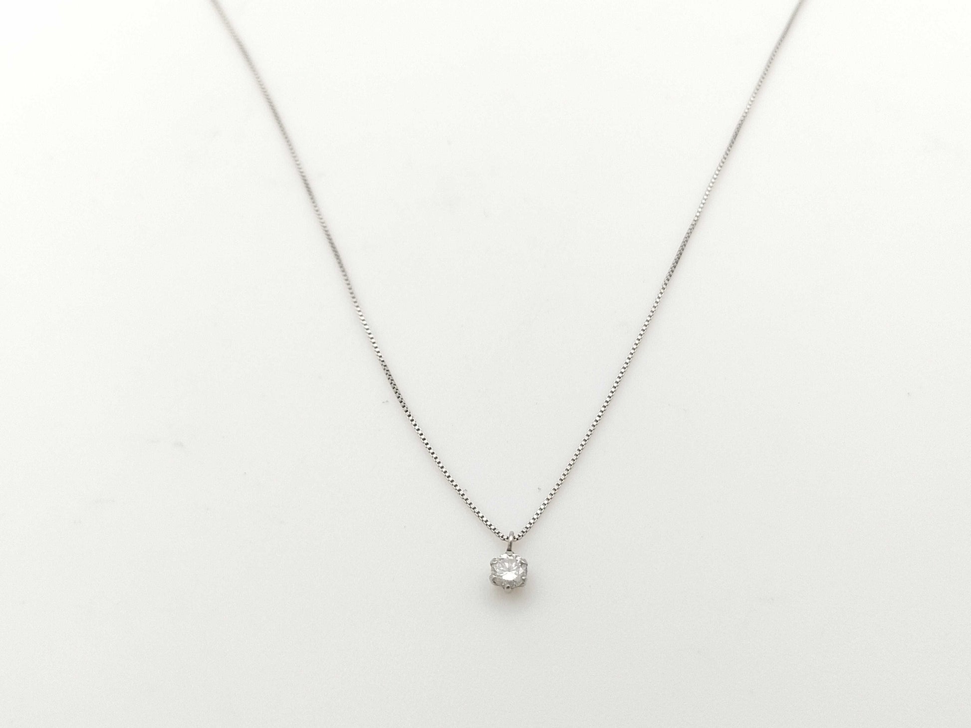 D0.10ct PT900/850 1.1g Necklace 
