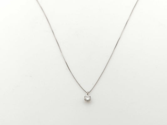 D0.10ct PT900/850 1.1g Necklace 
