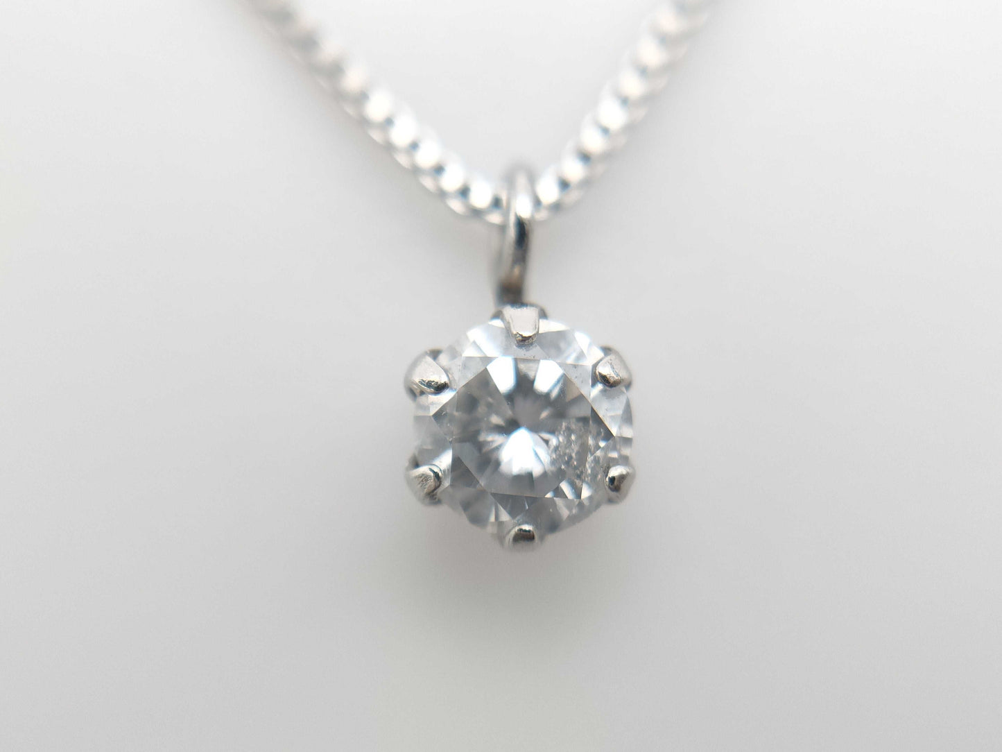D0.10ct PT900/850 1.1g Necklace 
