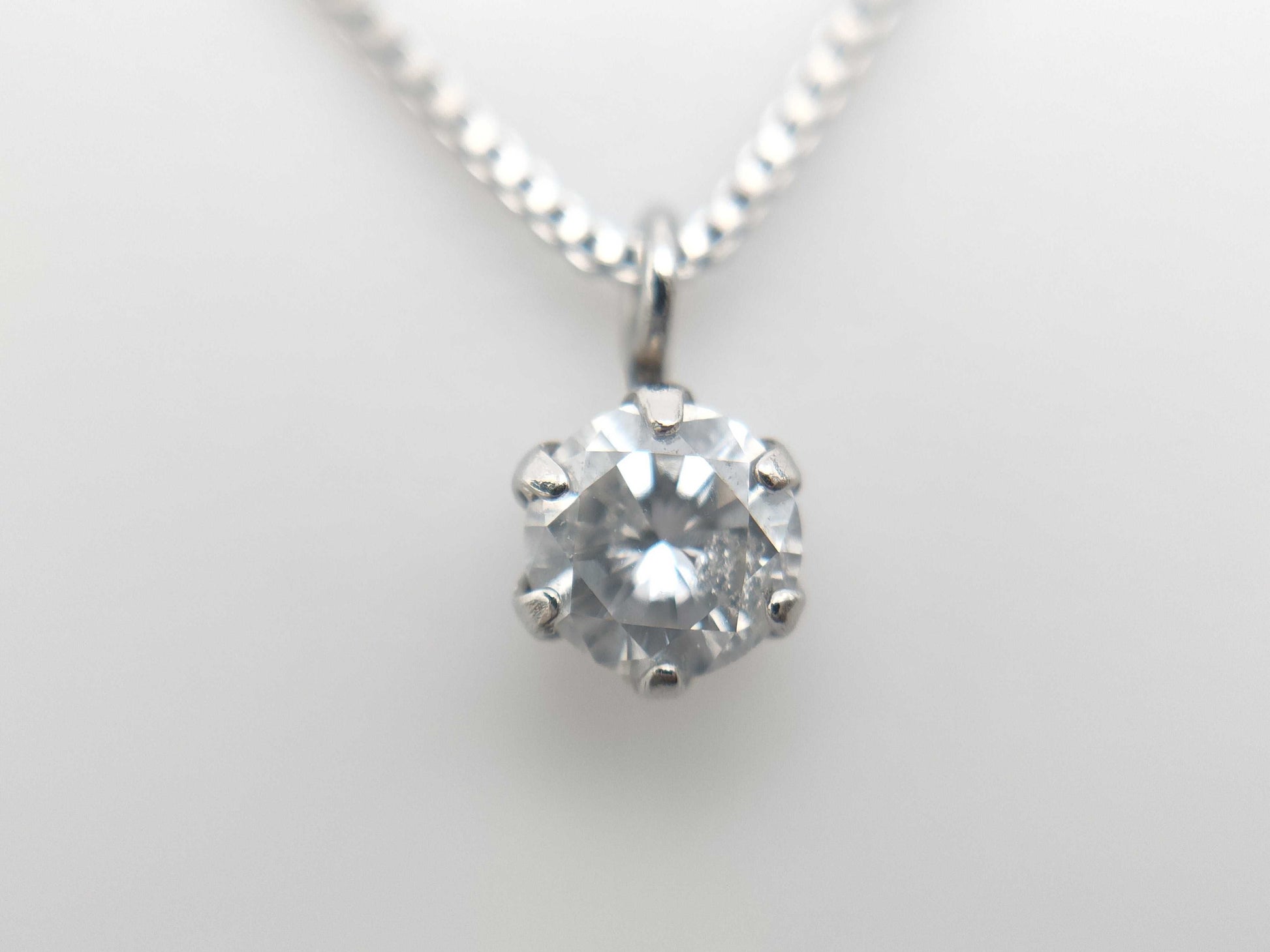 D0.10ct PT900/850 1.1g Necklace 