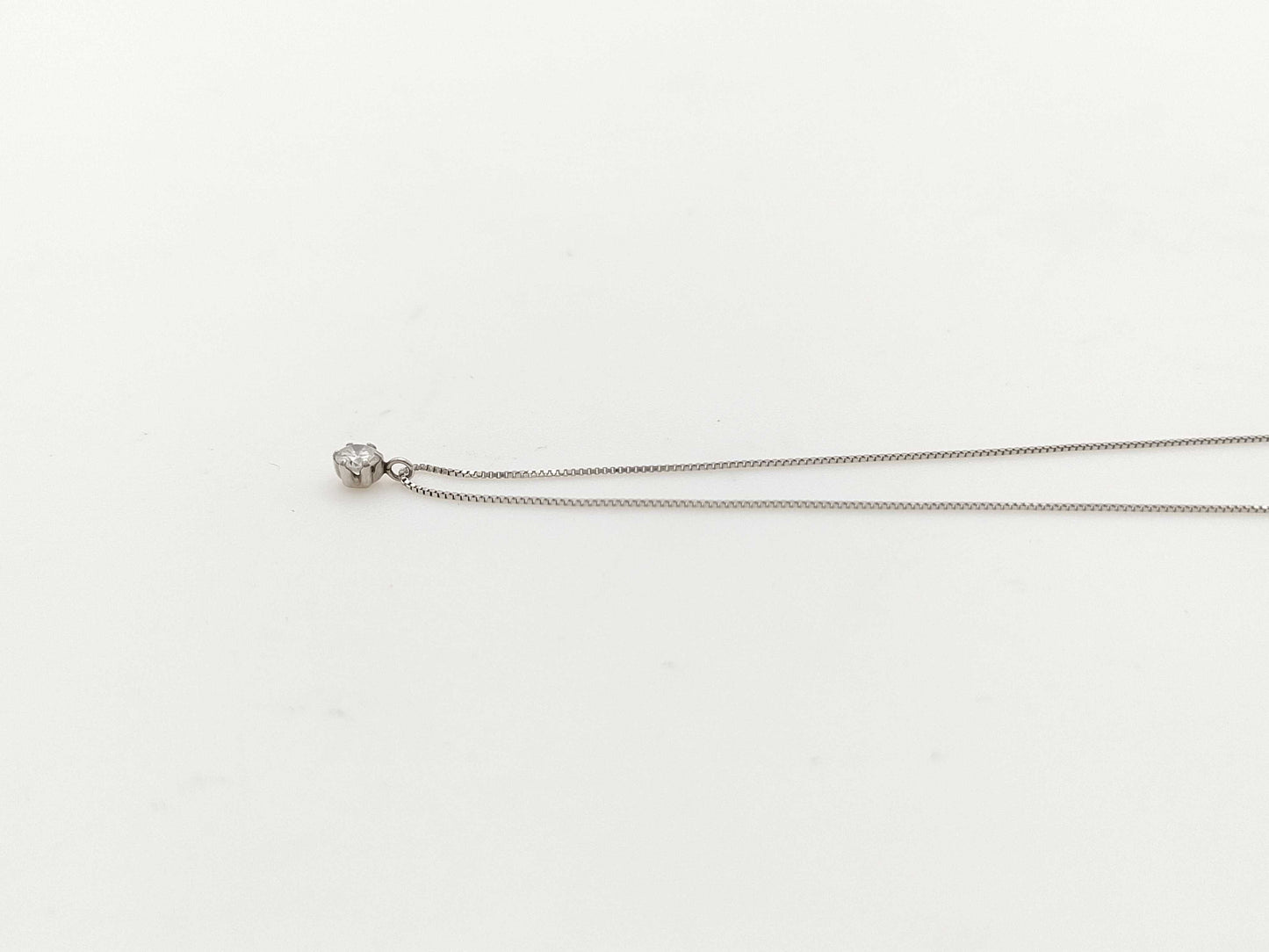 D0.10ct PT900/850 1.1g Necklace 