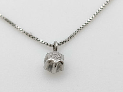 D0.10ct PT900/850 1.1g Necklace 