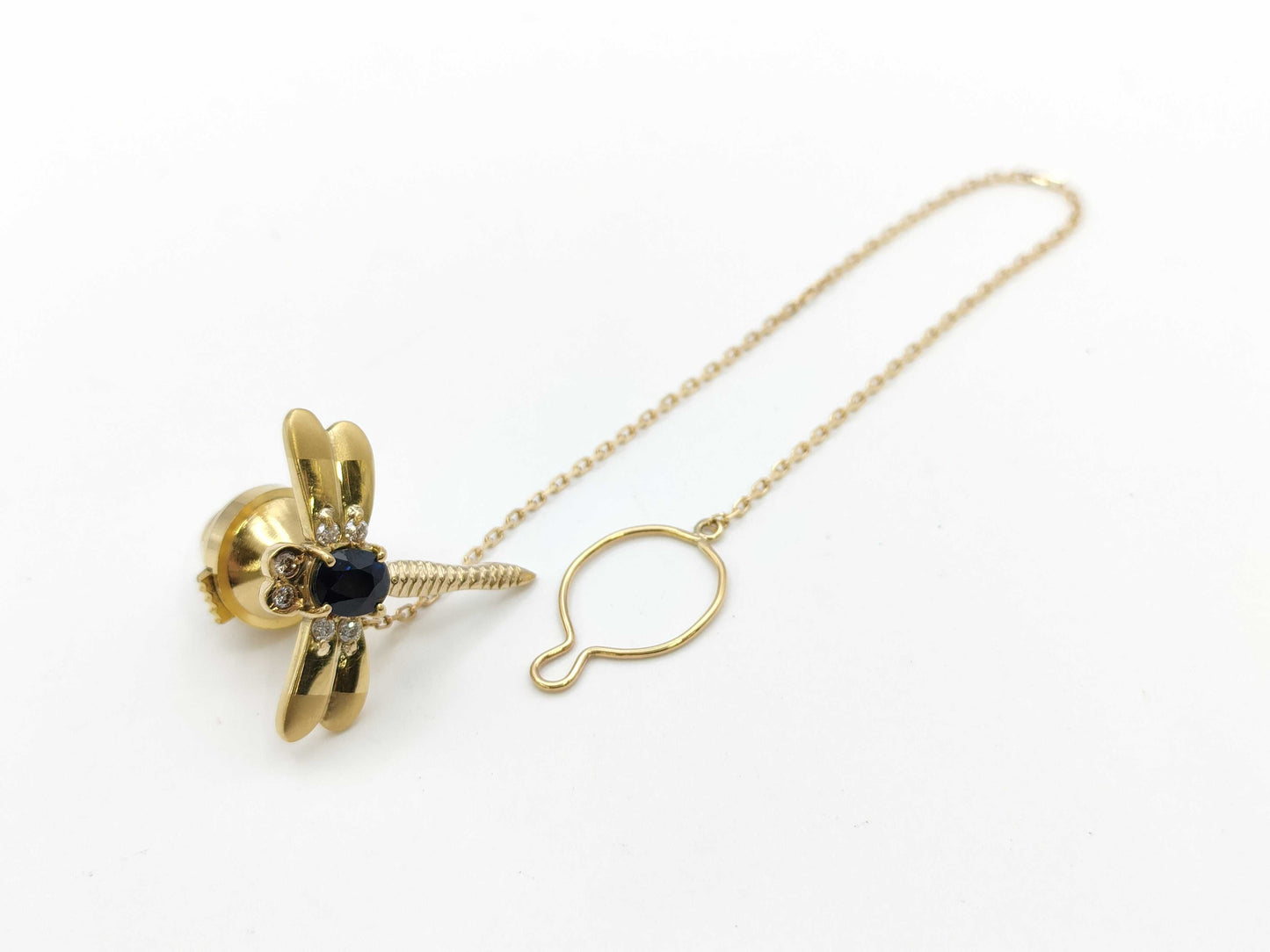 S 0.86ct D 0.12ct K18 4.2g Tie pin/cufflinks 