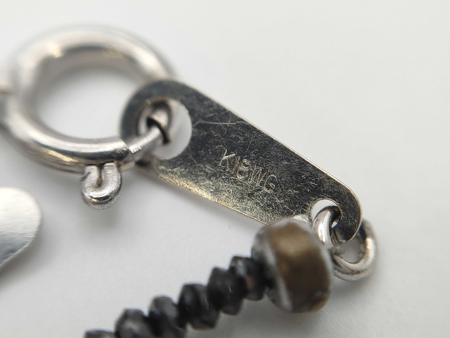 BLKD 20.00ct K18WG 5.2g Necklace 