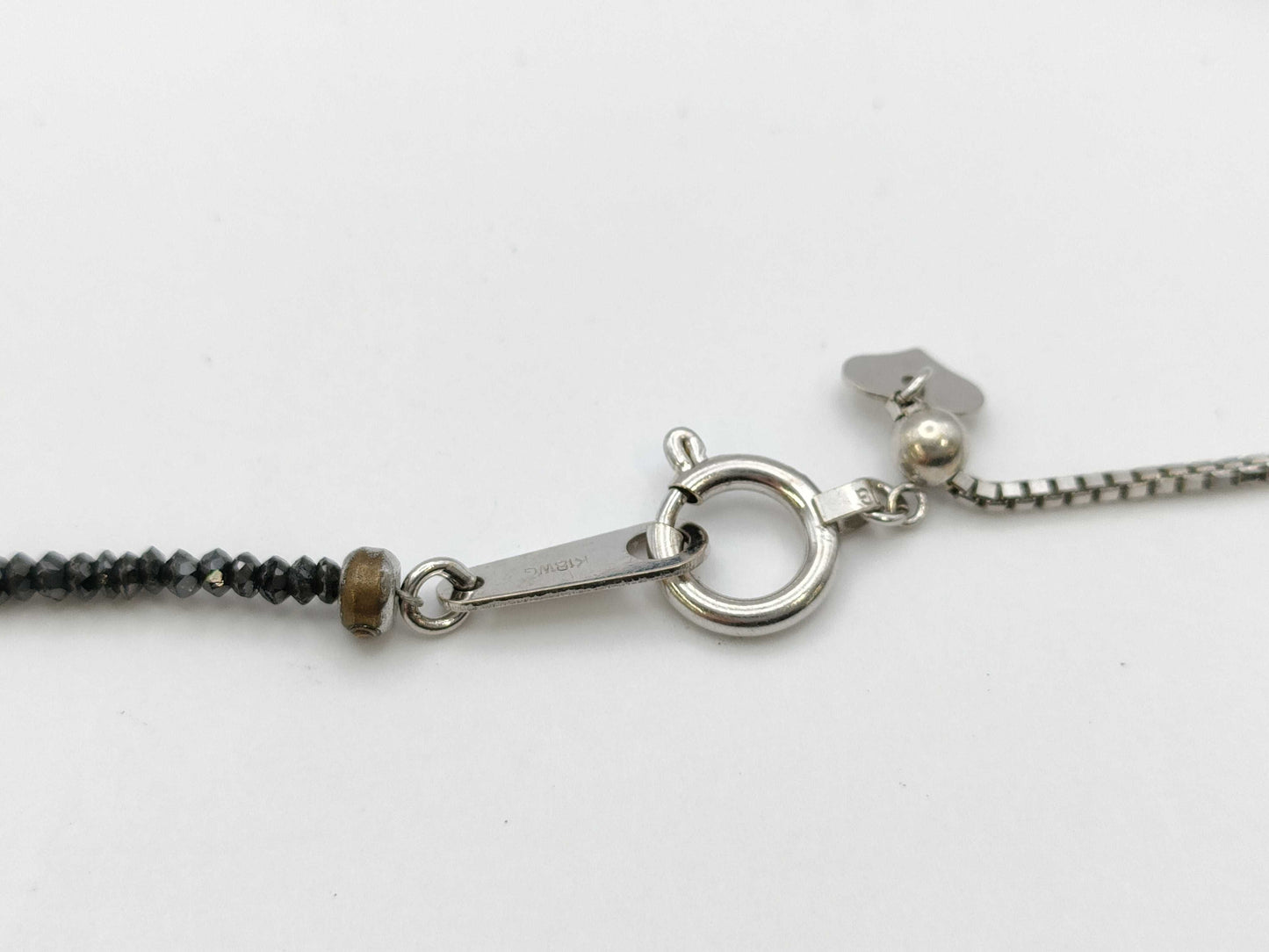 BLKD 20.00ct K18WG 5.2g Necklace 