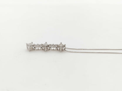 D0.33ct K18WG 3.4g Necklace 